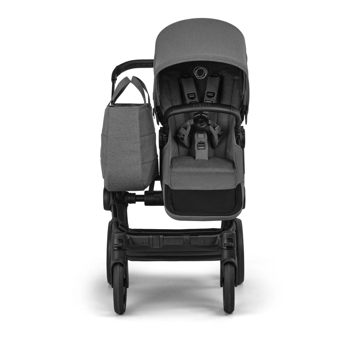 Bugaboo Donkey 6 Complete Single-to-Double Stroller - Black / Moon Grey