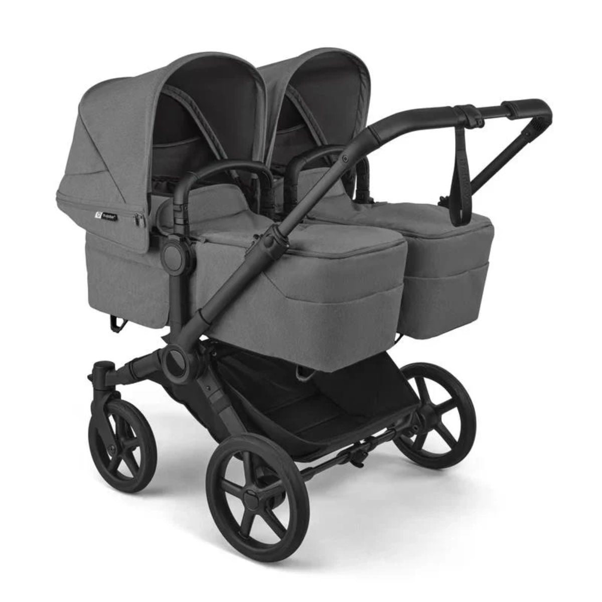 Bugaboo Donkey 6 Complete Single-to-Double Stroller - Black / Moon Grey on Luna Baby Store Miami