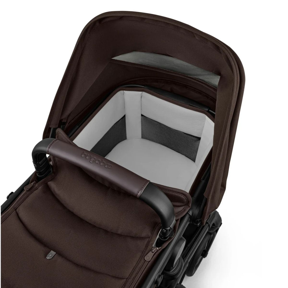 Bugaboo Fox 5 Renew Bassinet And Stroller - Black / Cocoa Brown on Luna Baby Store Miami