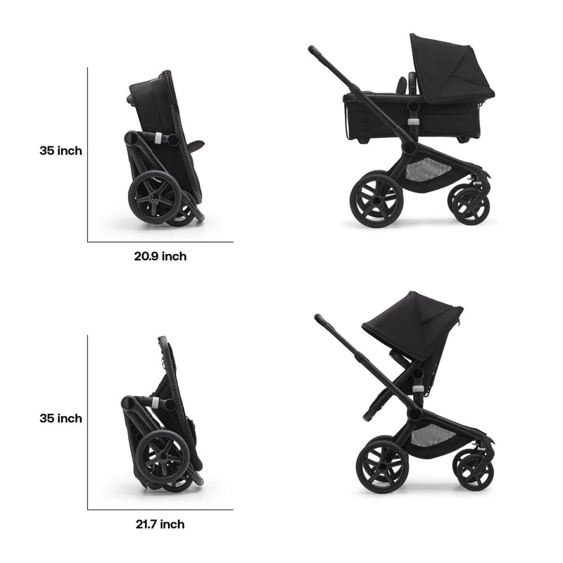 Bugaboo Fox 5 Bassinet & Seat Stroller - Black Chassis-Black