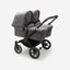 Bugaboo Donkey 5 Twin Bassinet And Stroller -  All Grey Melange/Graphite Chassis