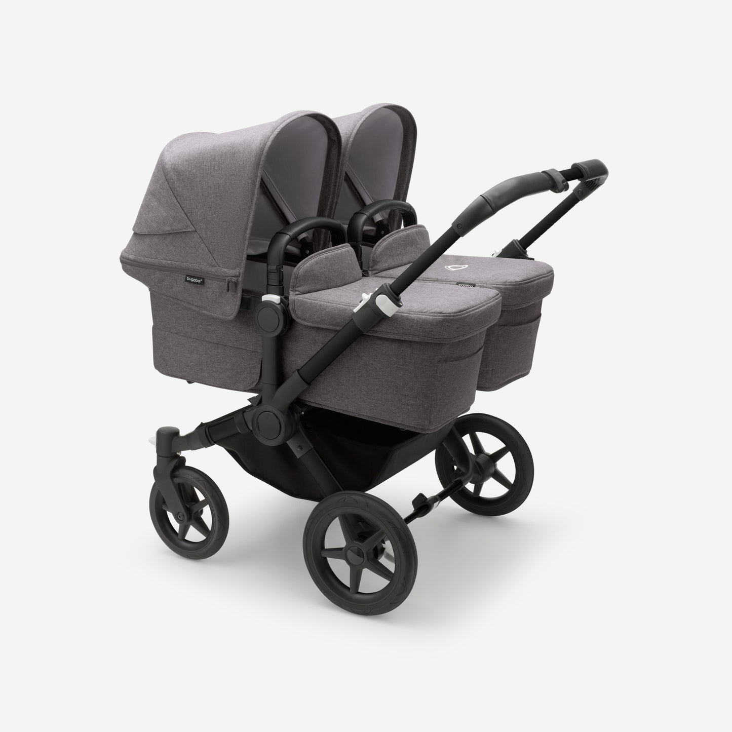 Bugaboo Donkey 5 Twin Bassinet And Stroller -  All Grey Melange/Graphite Chassis