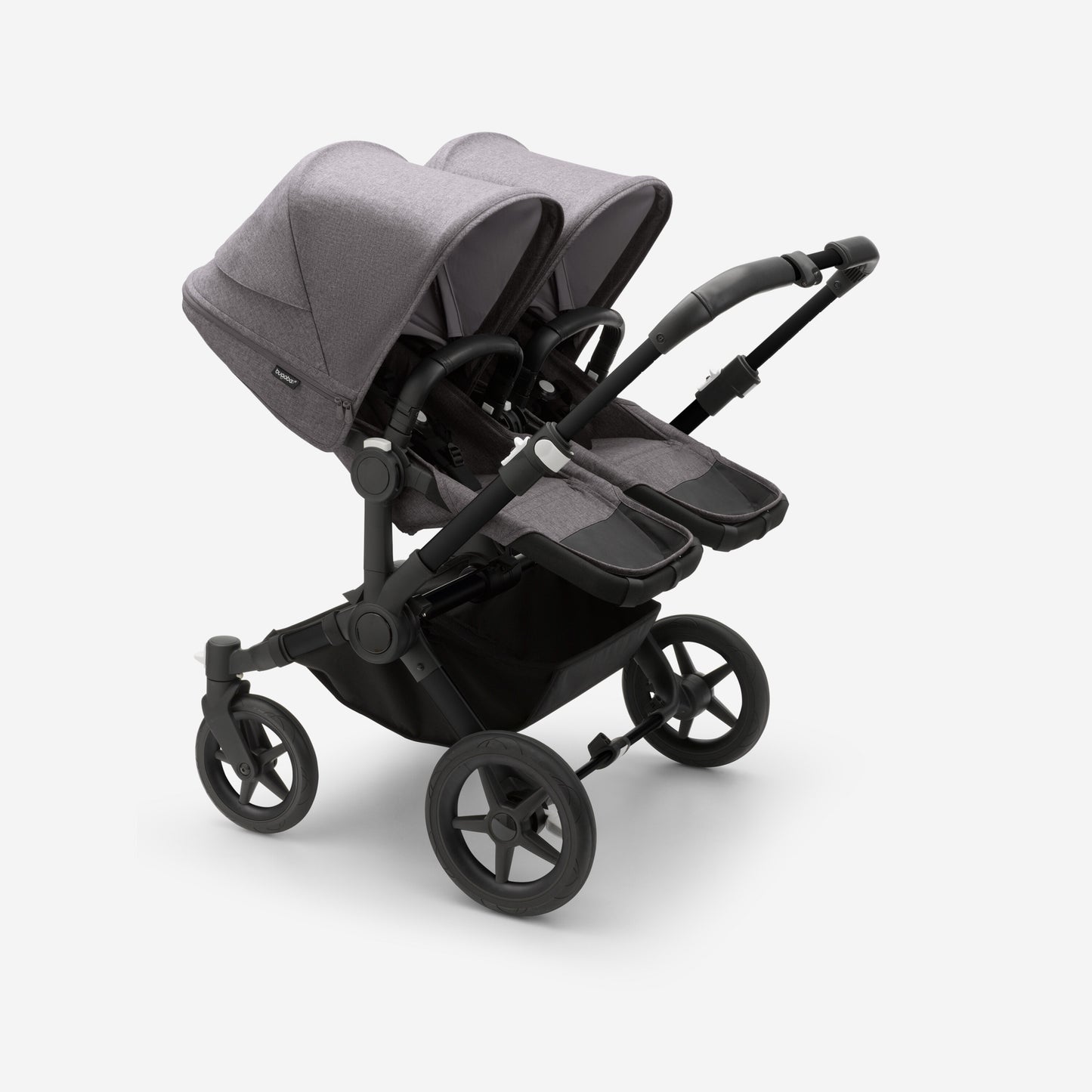 Bugaboo Donkey 5 Twin Bassinet And Stroller -  All Grey Melange/Graphite Chassis