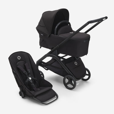 Bugaboo Dragonfly Stroller & Bassinet - Midnight Black/Frame Black