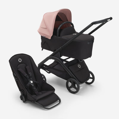 Bugaboo Dragonfly Stroller & Bassinet - Morning Pink/Frame Black