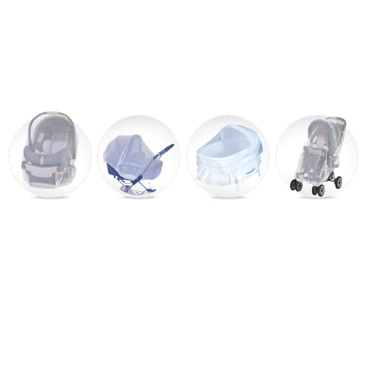 Buki Universal Mosquito Net for Strollers and Car Seats on Luna Baby Store Miami