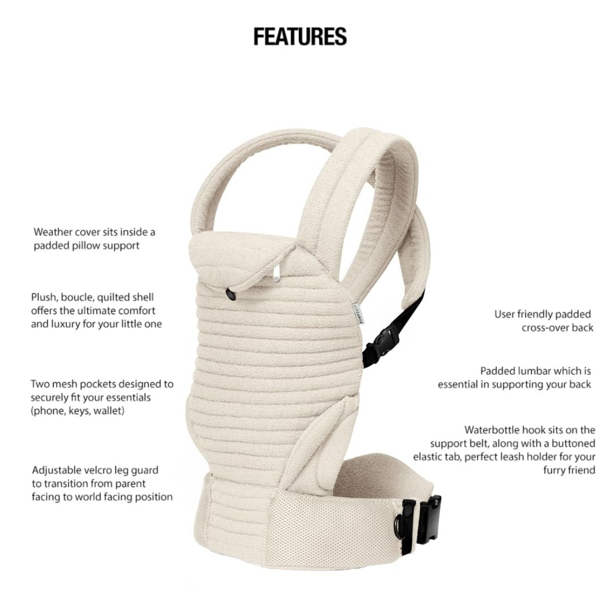 Bumpsuit The Armadillo Baby Carrier - Cloud