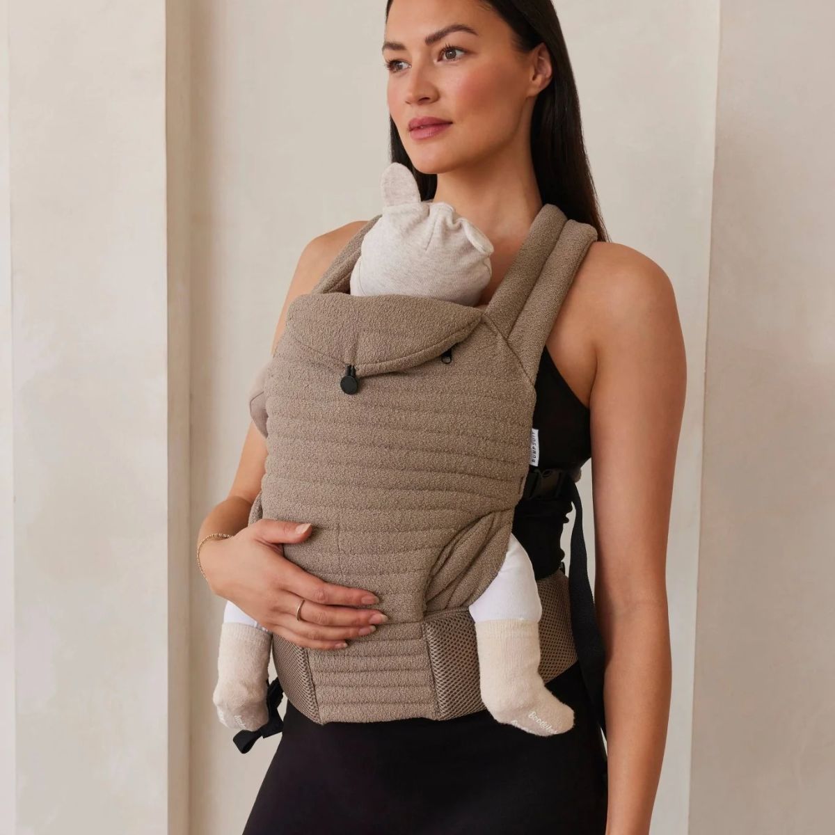 Bumpsuit The Armadillo Baby Carrier - Oyster on Luna Baby Store Miami
