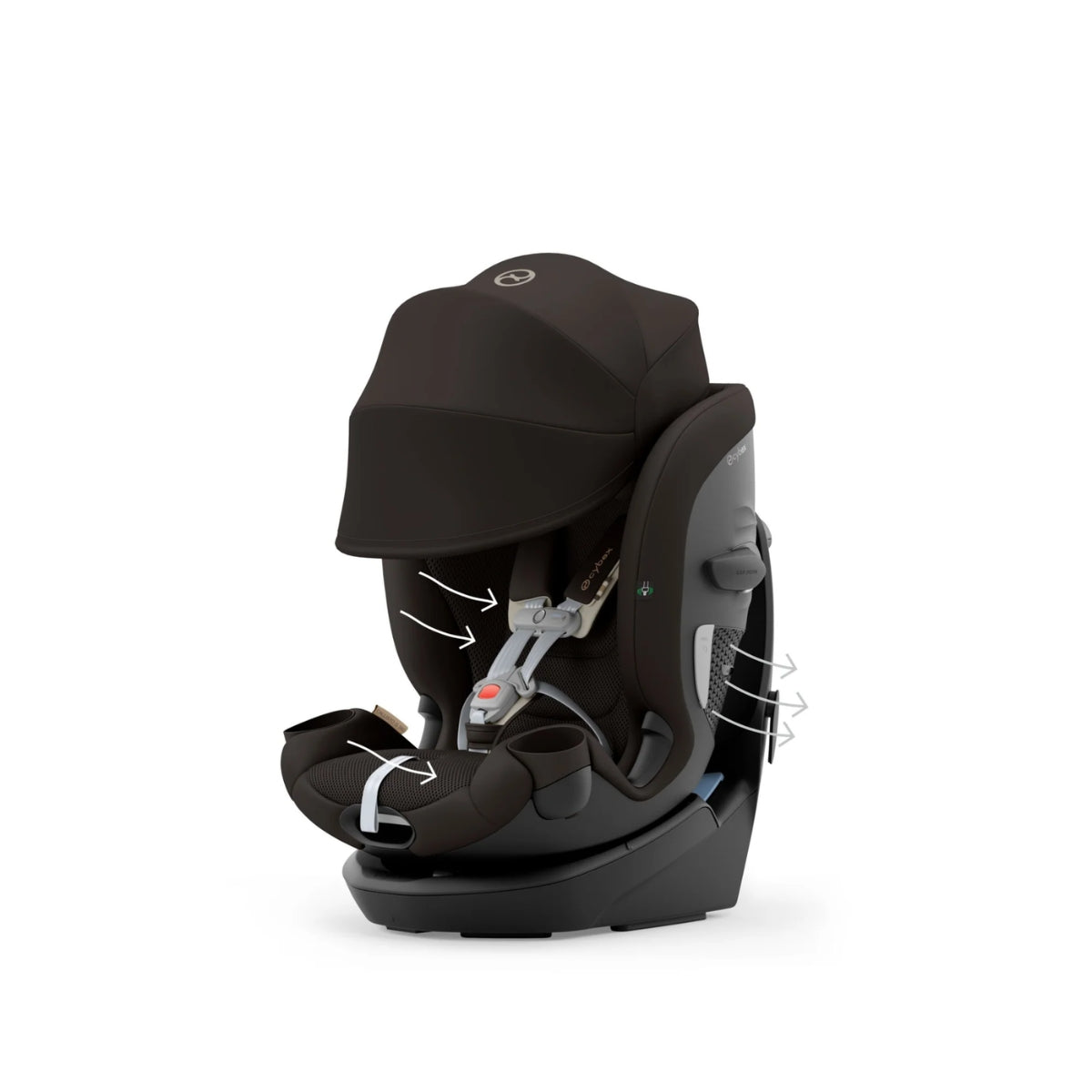 CYBEX Callisto G 360° Rotating All-in-One Convertible Car Seat - Chocolate Brown