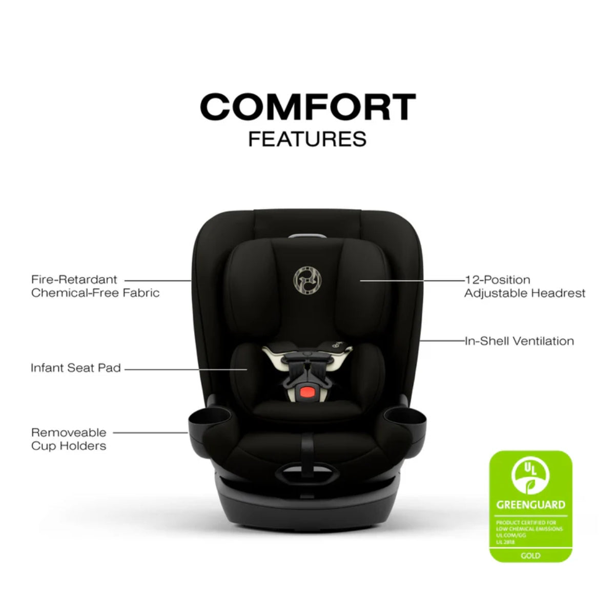 CYBEX Callisto G 360 Select Rotating All-in-One Convertible Car Seat Black
