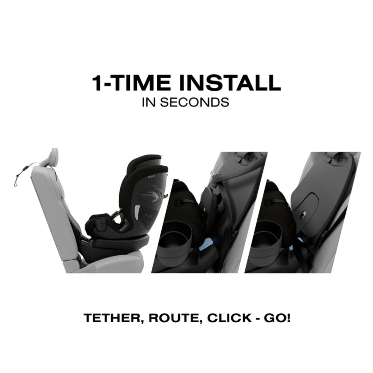 CYBEX Callisto G 360 Select Rotating All-in-One Convertible Car Seat Black