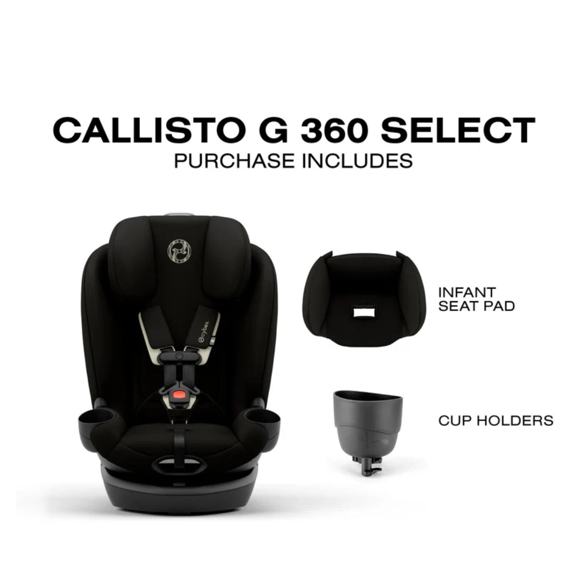 CYBEX Callisto G 360 Select Rotating All-in-One Convertible Car Seat Black