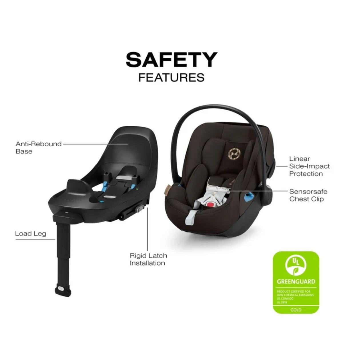 CYBEX Cloud G Pro Comfort Extend Infant Car Seat - Chocolate Brown