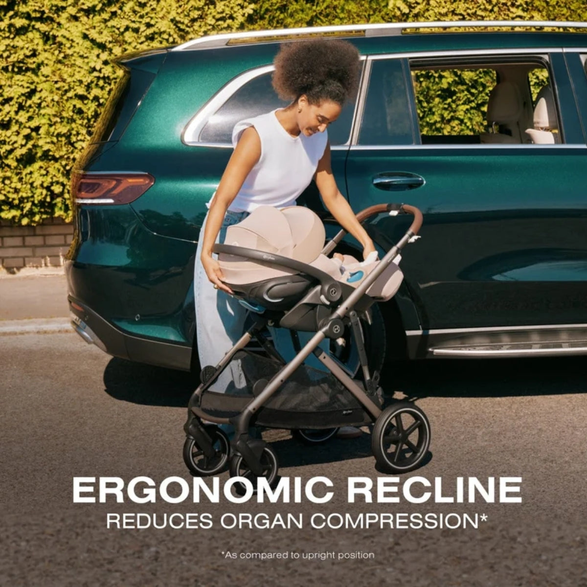 CYBEX Cloud G Pro Comfort Extend Infant Car Seat - Chocolate Brown on Luna Baby Store Miami