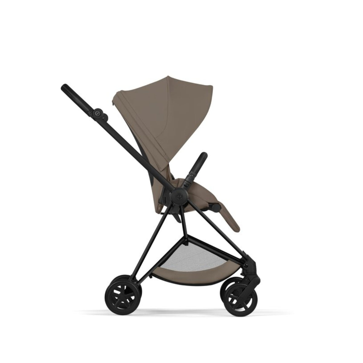 CYBEX Mios Stroller Comfort Collection - Matte Black Frame / Coconut Brown Lux Seat