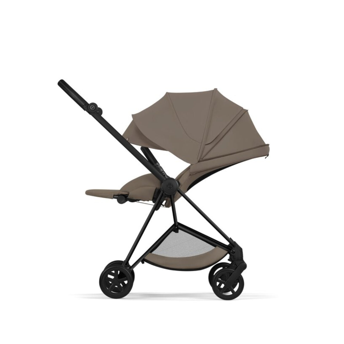 CYBEX Mios Stroller Comfort Collection - Matte Black Frame / Coconut Brown Lux Seat