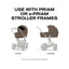 CYBEX PRIAM Fold Lux Carry Cot - Style Collection Coconut Brown on Luna Baby Store Miami
