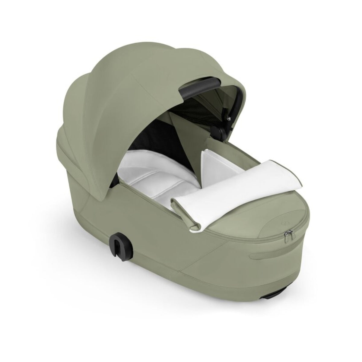 CYBEX PRIAM Fold Lux Carry Cot - Style Collection Sage Green on Luna Baby Store Miami