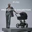 CYBEX PRIAM Fold Lux Carry Cot - Style Collection Sepia Black on Luna Baby Store Miami