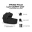 CYBEX PRIAM Fold Lux Carry Cot - Style Collection Sepia Black on Luna Baby Store Miami