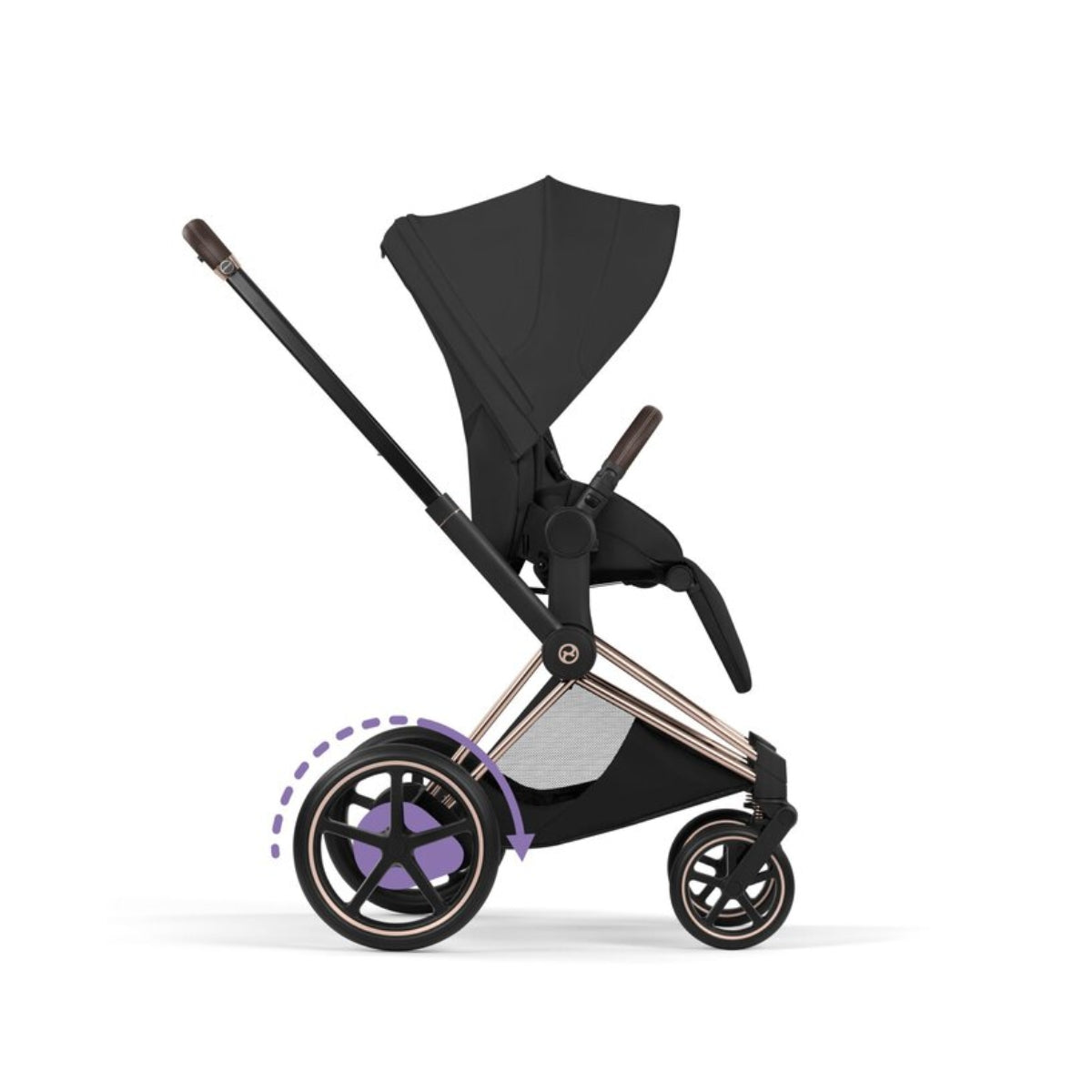 CYBEX e-PRIAM Stroller Frame - Style Collection Rosegold