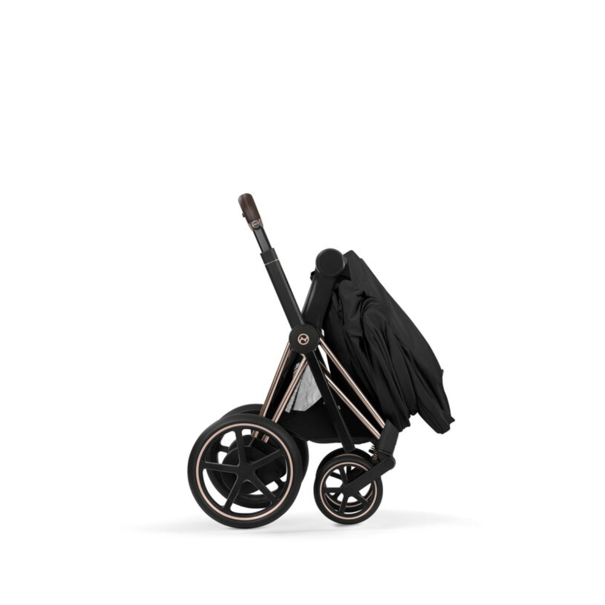 CYBEX e-PRIAM Stroller Frame - Style Collection Rosegold on Luna Baby Store Miami