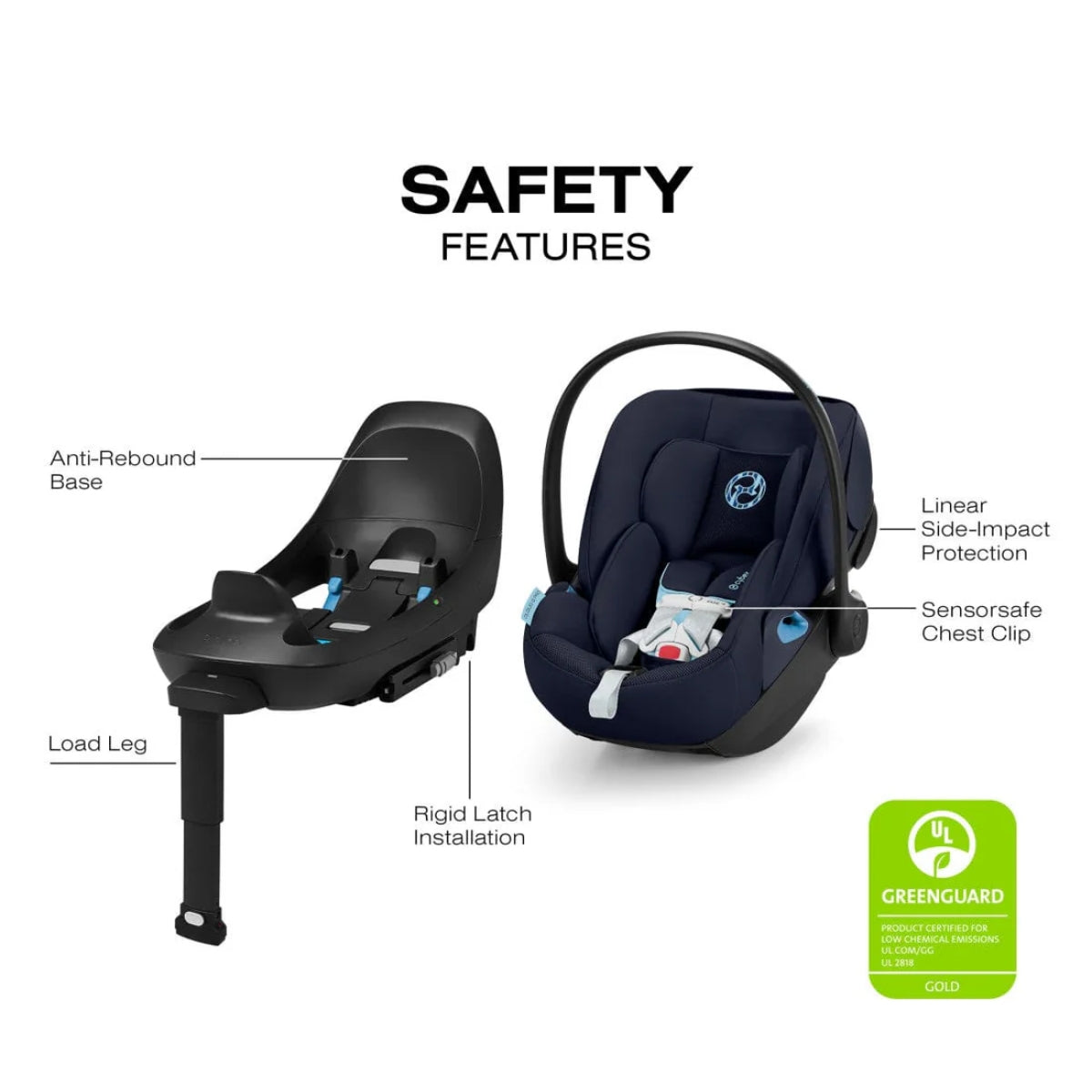 CYBEX Cloud G Pro Comfort Extend Infant Car Seat - Ocean Blue