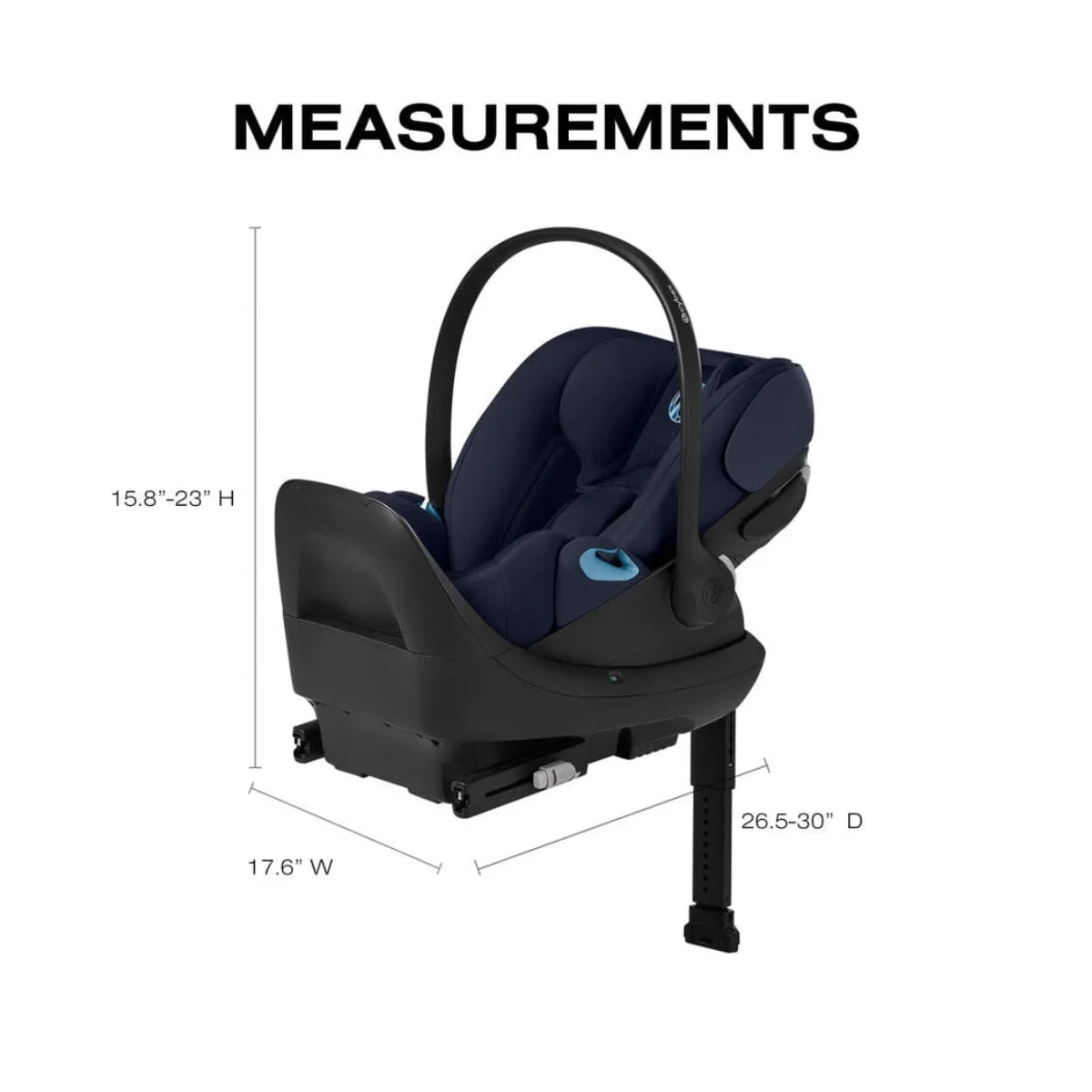 CYBEX Cloud G Pro Comfort Extend Infant Car Seat - Ocean Blue