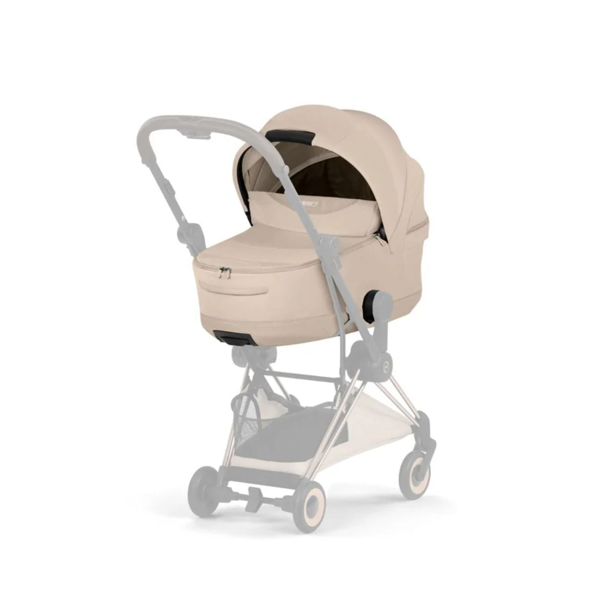 CYBEX MIOS/COYA Fold Lux Carry Cot Style Collection - Cozy Beige on Luna Baby Store Miami