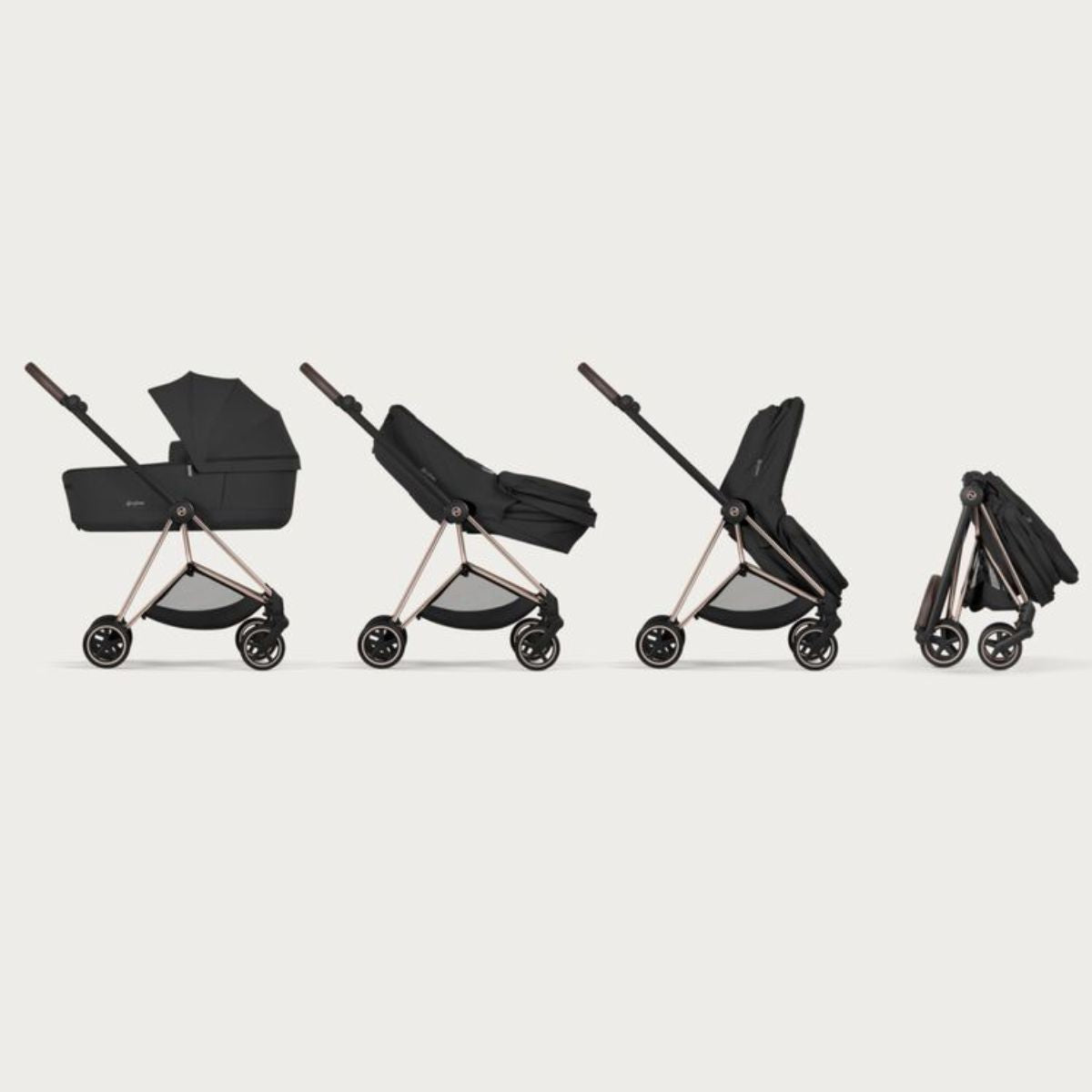 CYBEX MIOS/COYA Fold Lux Carry Cot Style Collection - Sage Green