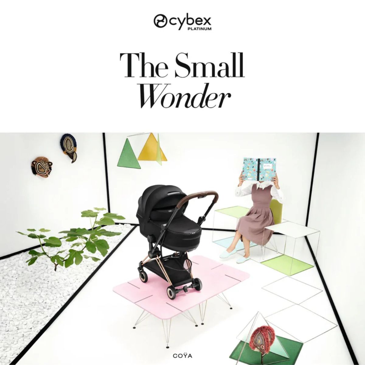 CYBEX MIOS/COYA Fold Lux Carry Cot Style Collection - Sage Green