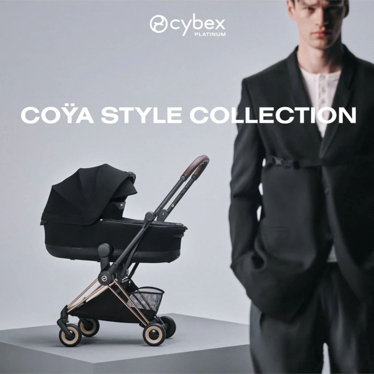 CYBEX MIOS/COYA Fold Lux Carry Cot Style Collection - Sage Green