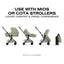 CYBEX MIOS/COYA Fold Lux Carry Cot Style Collection - Sage Green on Luna Baby Store Miami
