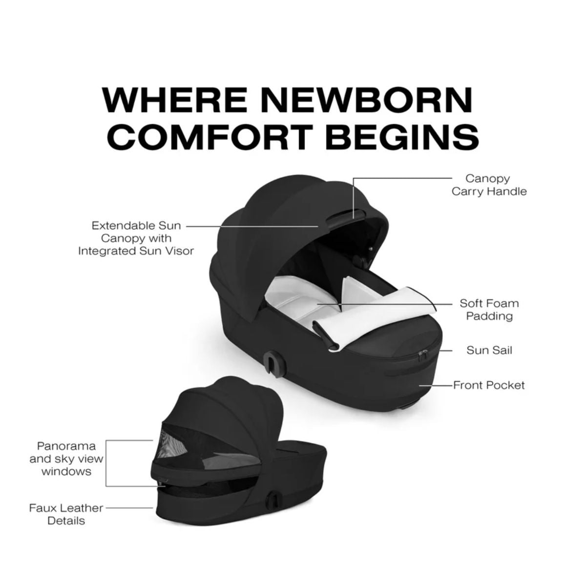 Cybex Coya Fold Lux Carry Cot