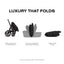 CYBEX PRIAM Fold Lux Carry Cot - Sepia Black on Luna Baby Store Miami