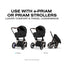 CYBEX PRIAM Fold Lux Carry Cot - Sepia Black on Luna Baby Store Miami