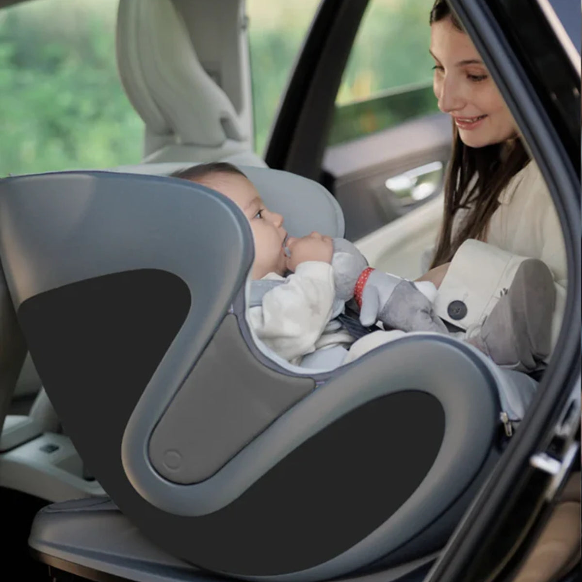 Babyark Smart Convertible Car Seat Charcoal Grey / Glacier Ice