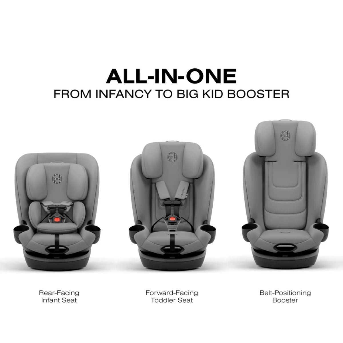 CYBEX Callisto G 360° Select Rotating All-in-One Convertible Car Seat Grey - All-In-One Convertible Seat