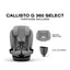 CYBEX Callisto G 360 Select Rotating All-in-One Convertible Car Seat Grey