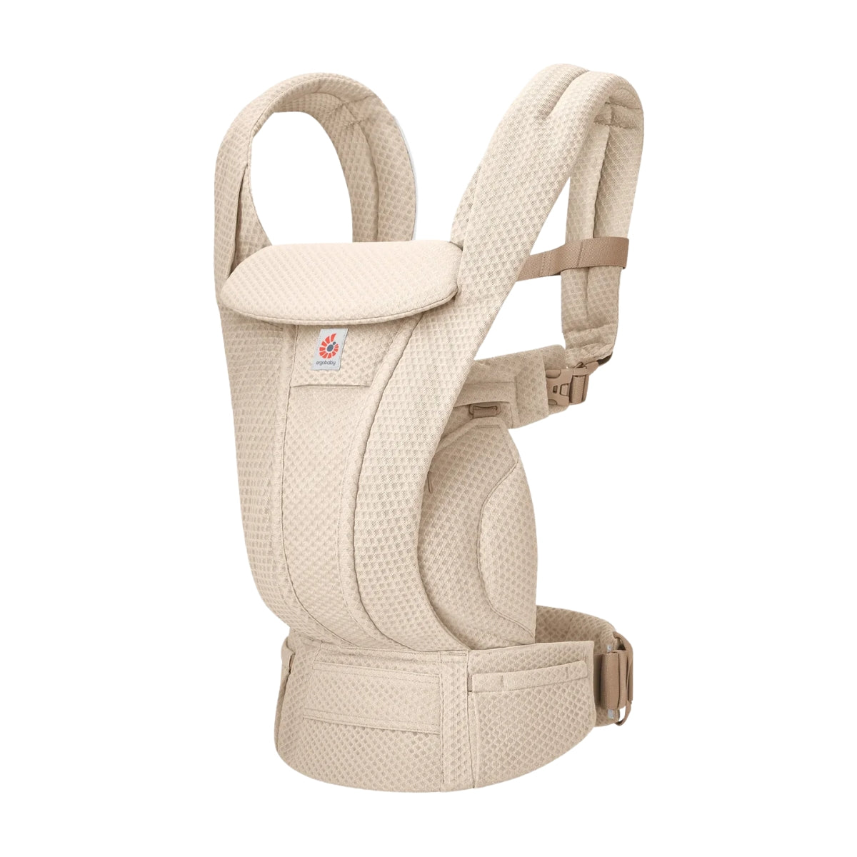 Ergobaby Omni Deluxe Mesh Baby Carrier - Natural Beige - Secure & Comfortable Everyday Wear