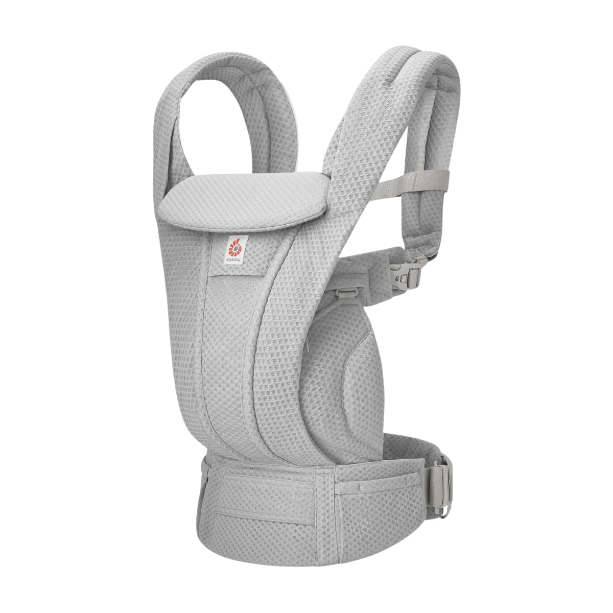 Ergobaby Omni Deluxe Mesh Baby Carrier- Pearl Grey - Secure & Comfortable Everyday Wear