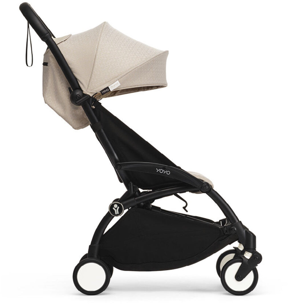Stokke YOYO³ Stroller - Bonpoint Beige On Black on Luna Baby Store Miami