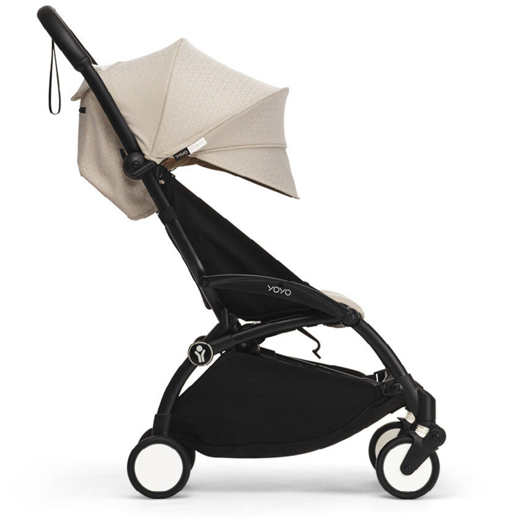 Stokke YOYO³ Stroller - Bonpoint Beige On Black