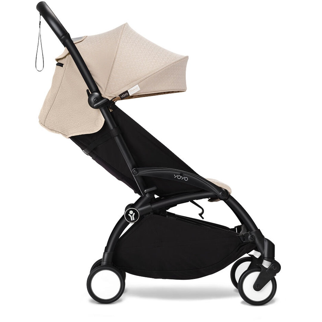 Stokke YOYO³ Stroller - Bonpoint Beige On Black