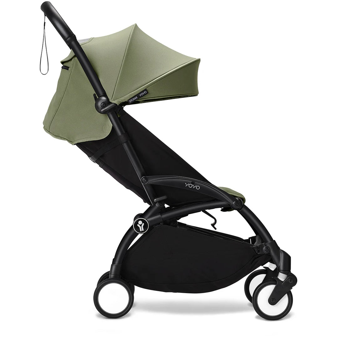 Stokke YOYO³ Stroller - Olive On Black