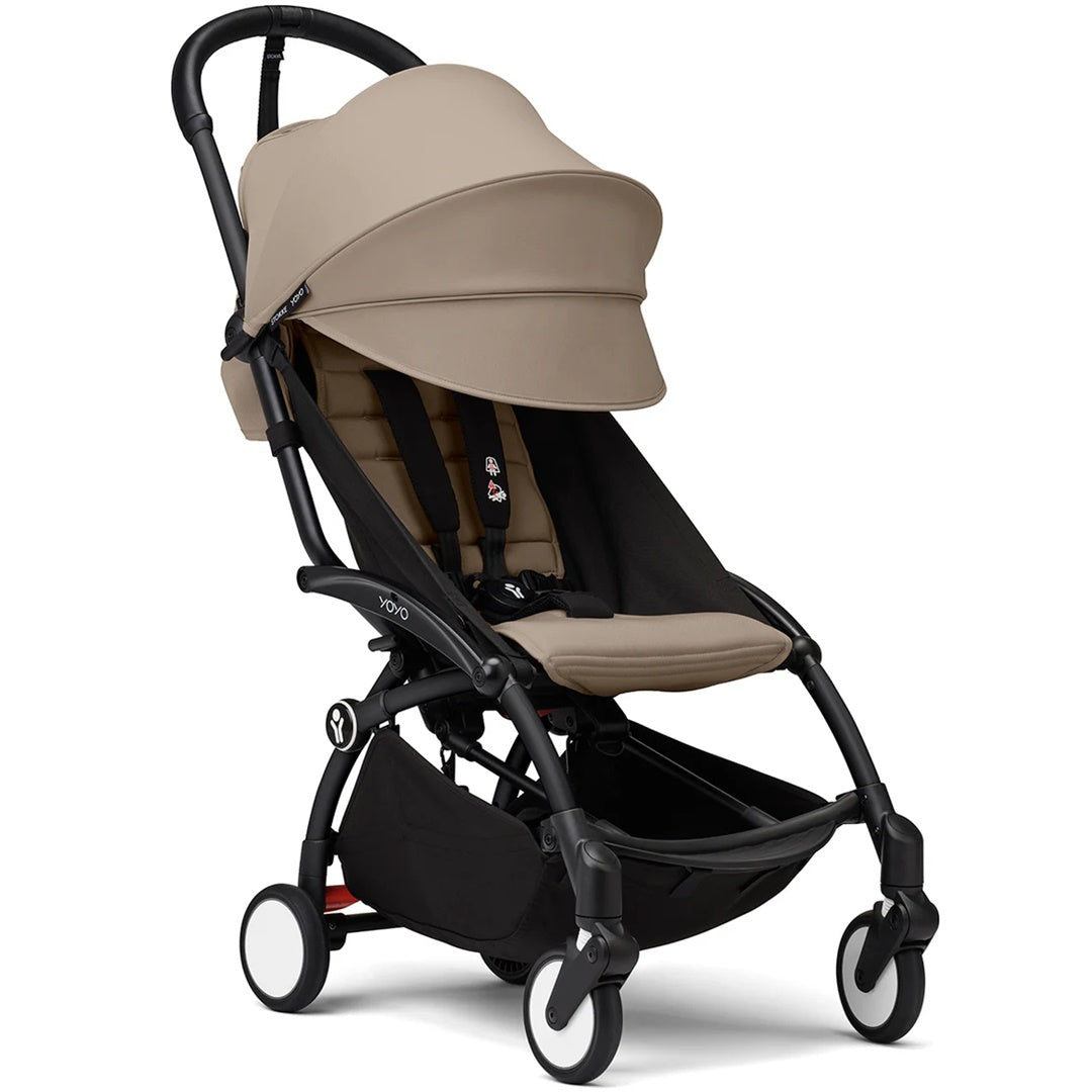 Stokke YOYO³ Stroller - Taupe On Black