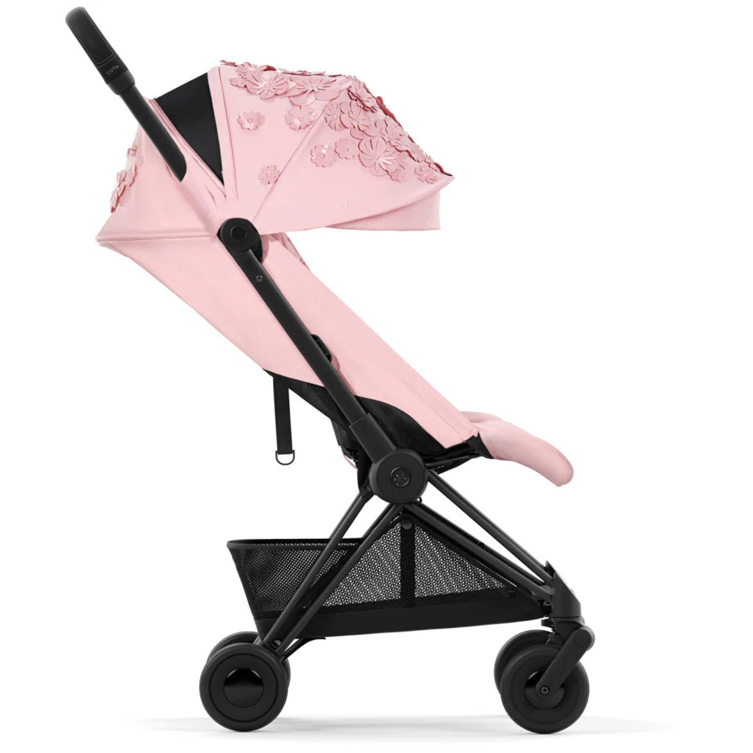 Cybex COYA Compact Stroller - Simply Flowers Pink/Matte Black