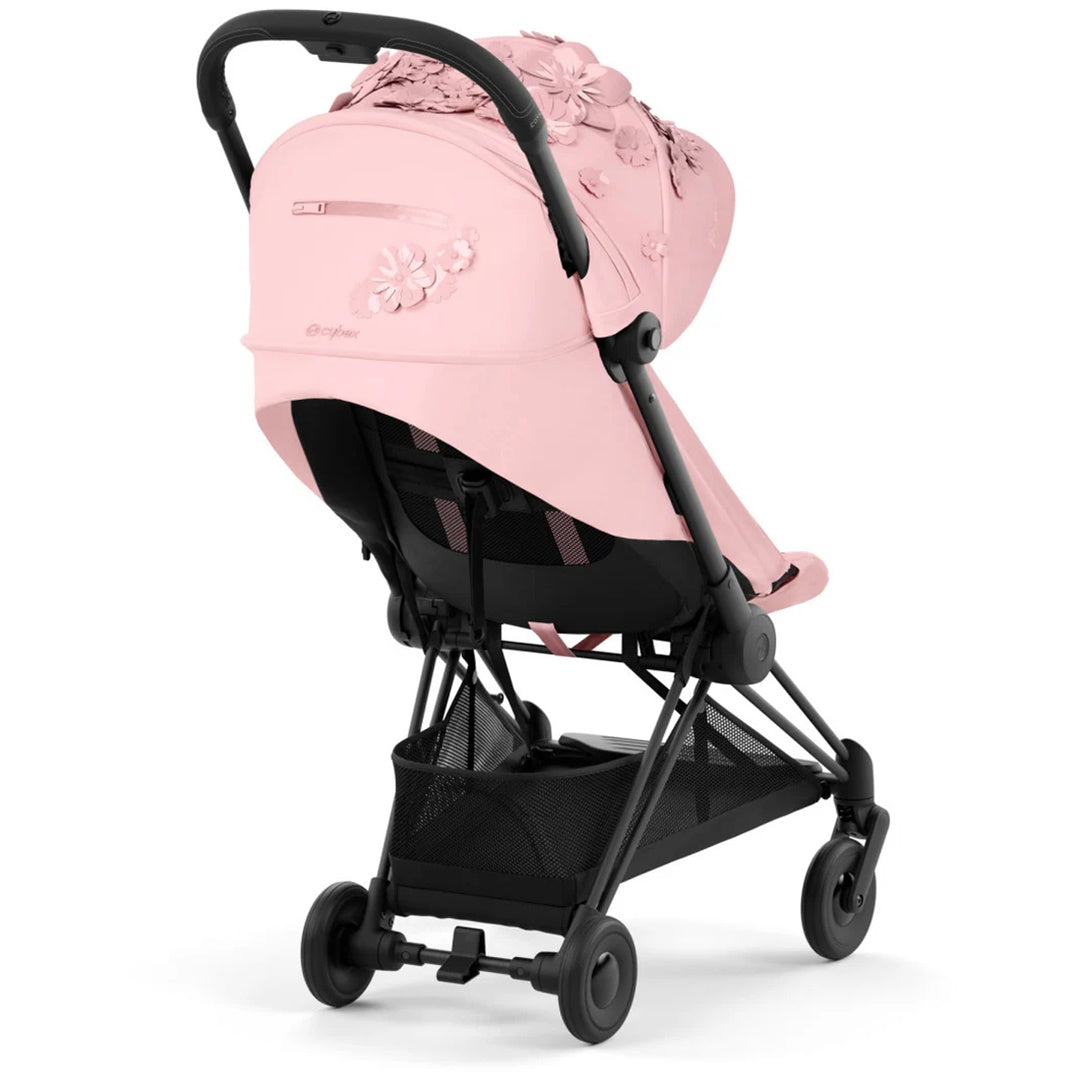 Cybex COYA Compact Stroller - Simply Flowers  Pink/Matte Black