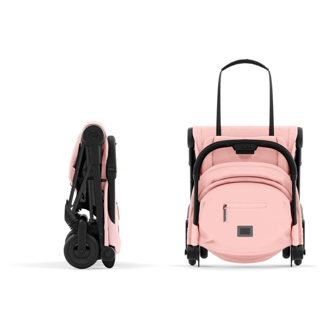 Cybex Coya Compact Stroller - Matte Black / Peach Pink