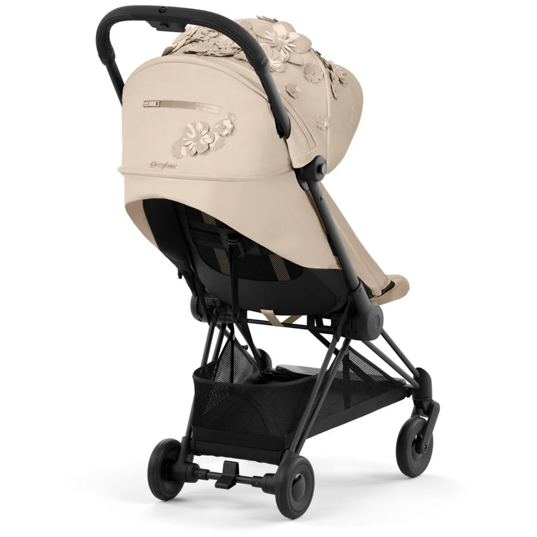 Cybex Coya Stroller Simply Flowers Beige / Matte Black – Luna Baby Store Miami